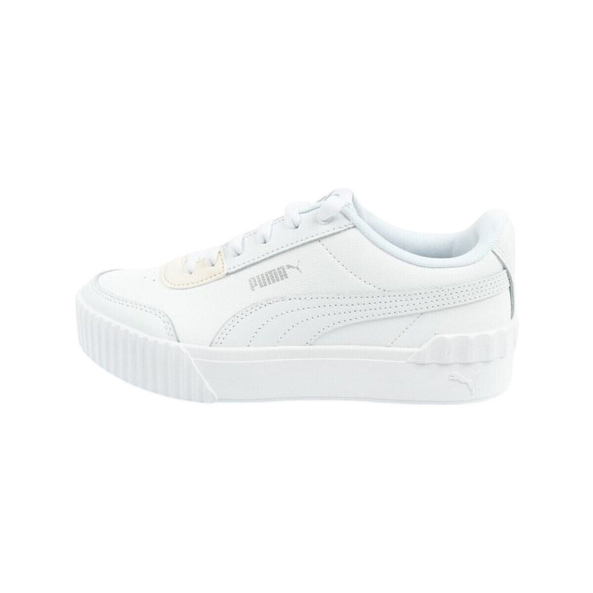 Puma  Baskets  Carina Lift Jr cuir naturel et cuir écologique  Bílá
