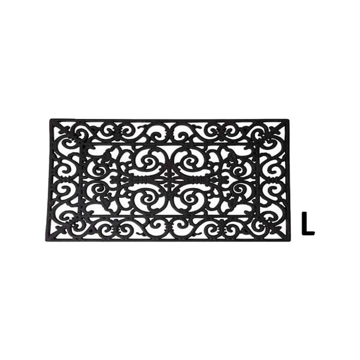 Esschert Design Tapis 70x45cm en caoutchouc Černá