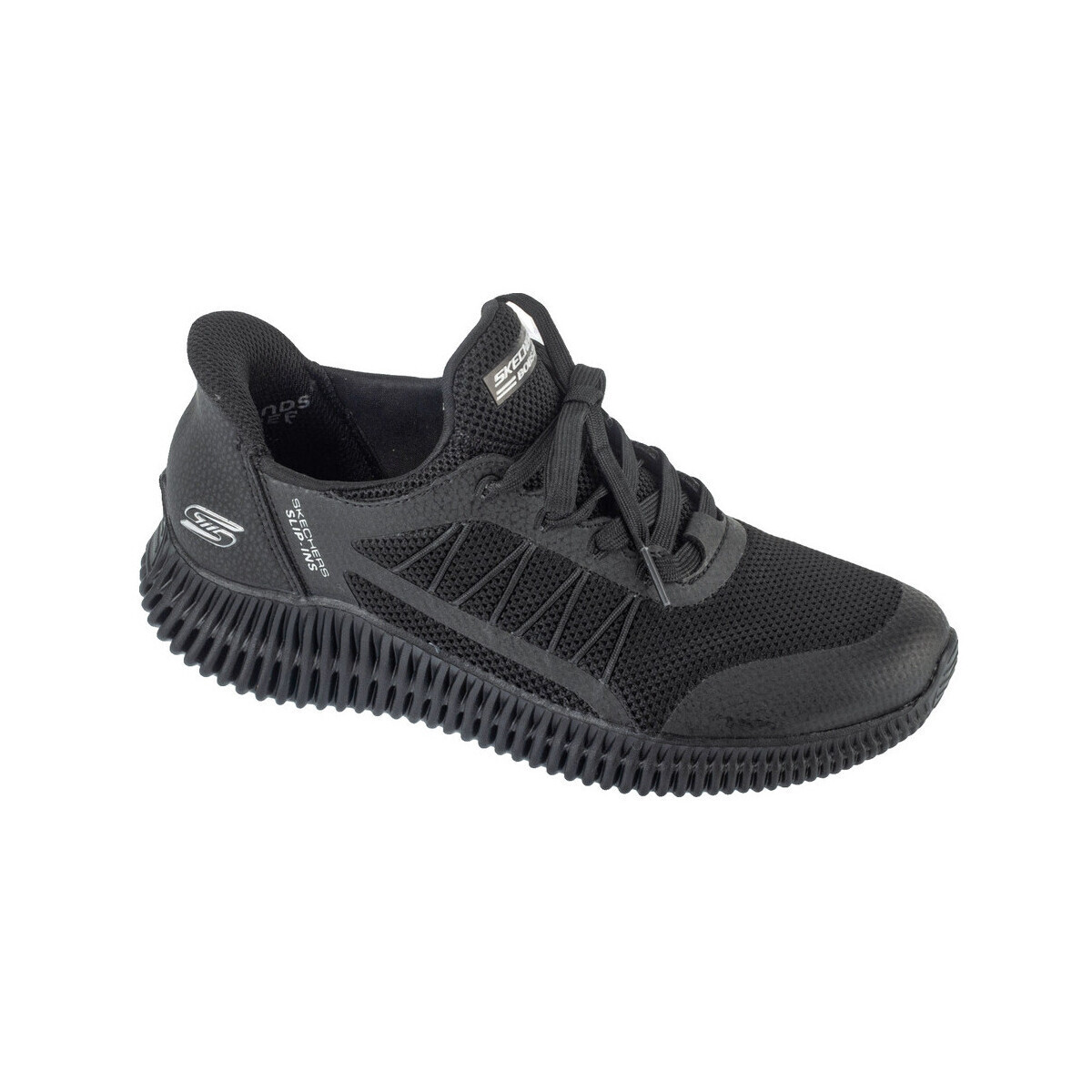 Skechers  Baskets  bobs geo lite divine pace tissu doux  Černá