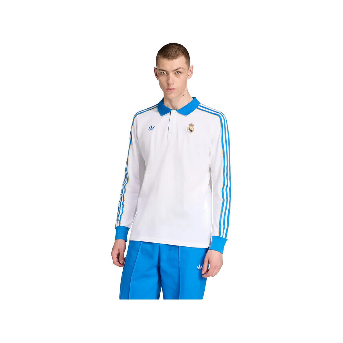 adidas  Polo  Real Madrid Terrace Icons blanc  Bílá