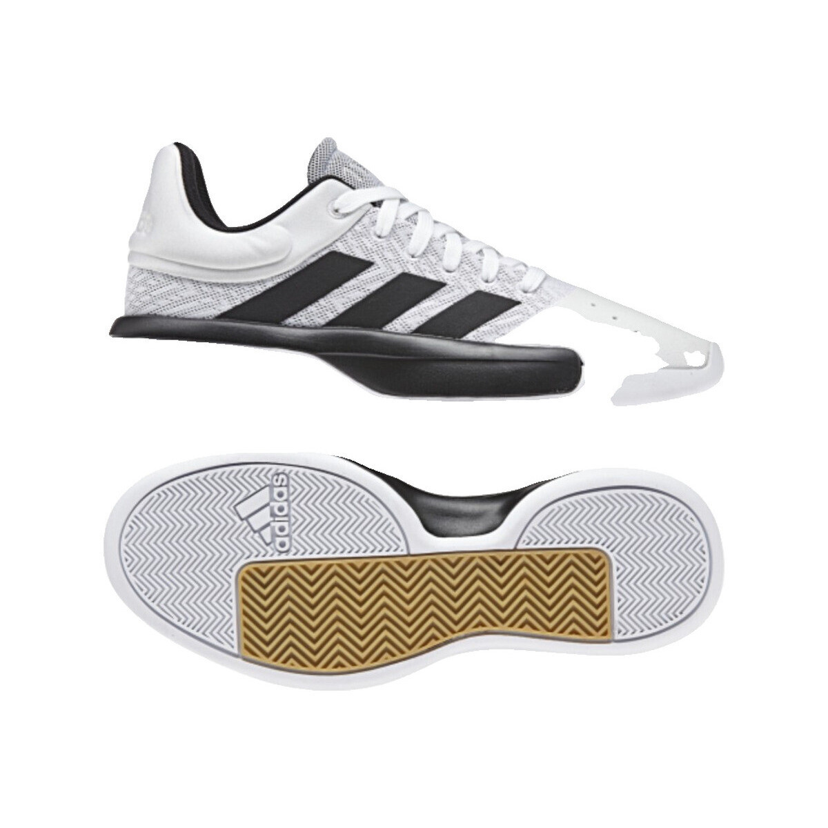 adidas Baskets pro adversary low 2019 maille Šedá