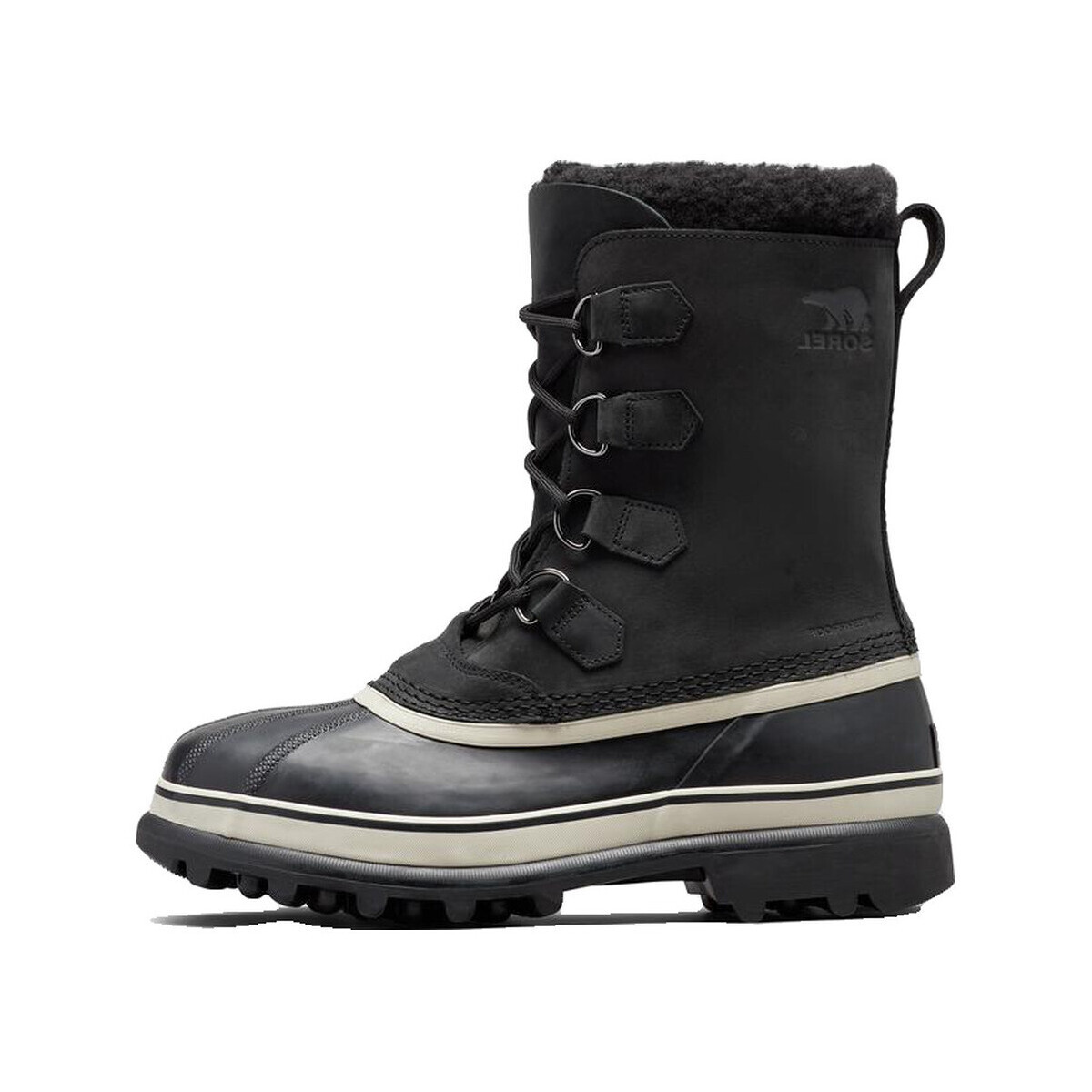 Sorel  Bottes  Caribou cuir nubuck imperméable  Černá