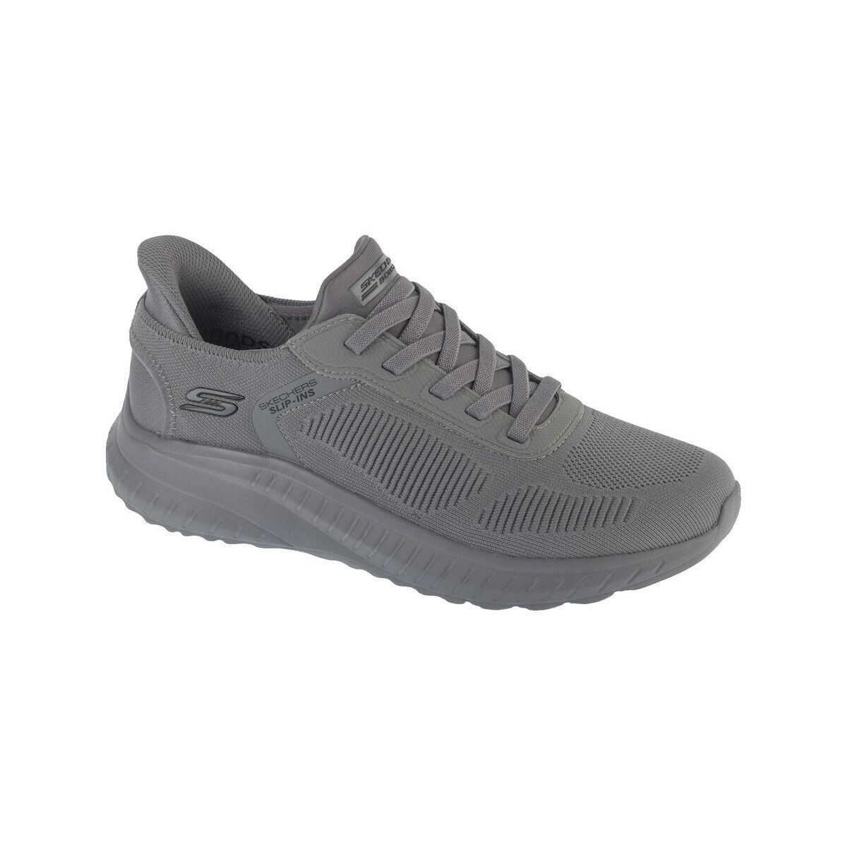 Skechers  Baskets  bobs squad chaos solide pas de lacets  Šedá