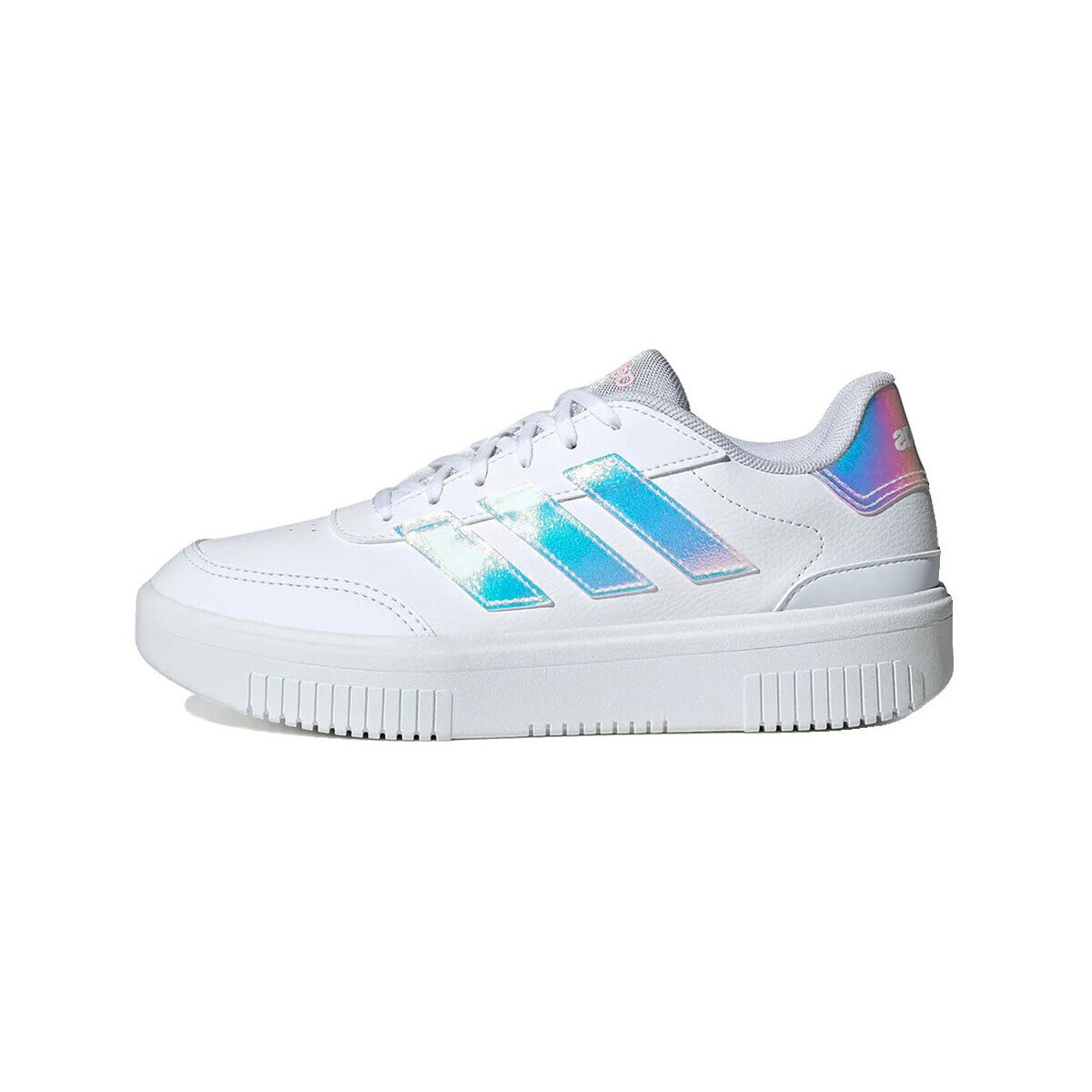 adidas  Baskets  Courtblock Bold synthétique  Bílá