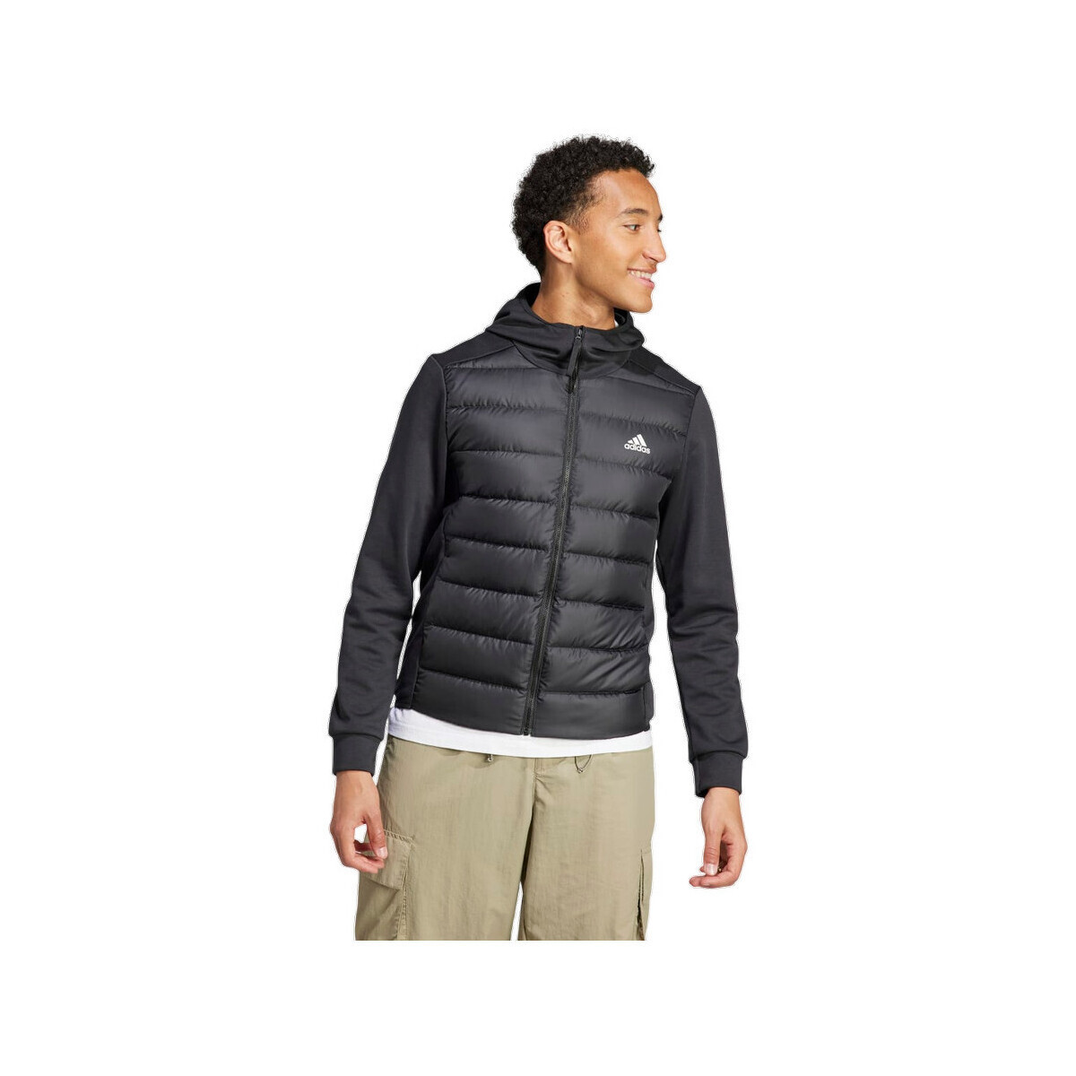 adidas  Doudoune  Essentials Hybrid Down isolante  Černá