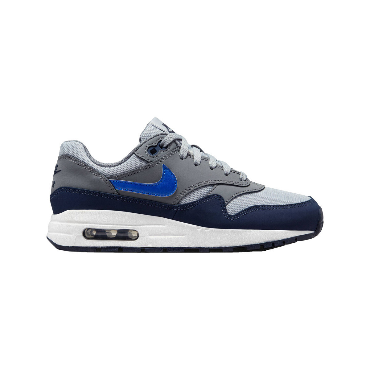 Nike  Baskets  air max 1 cuir et textile  Šedá