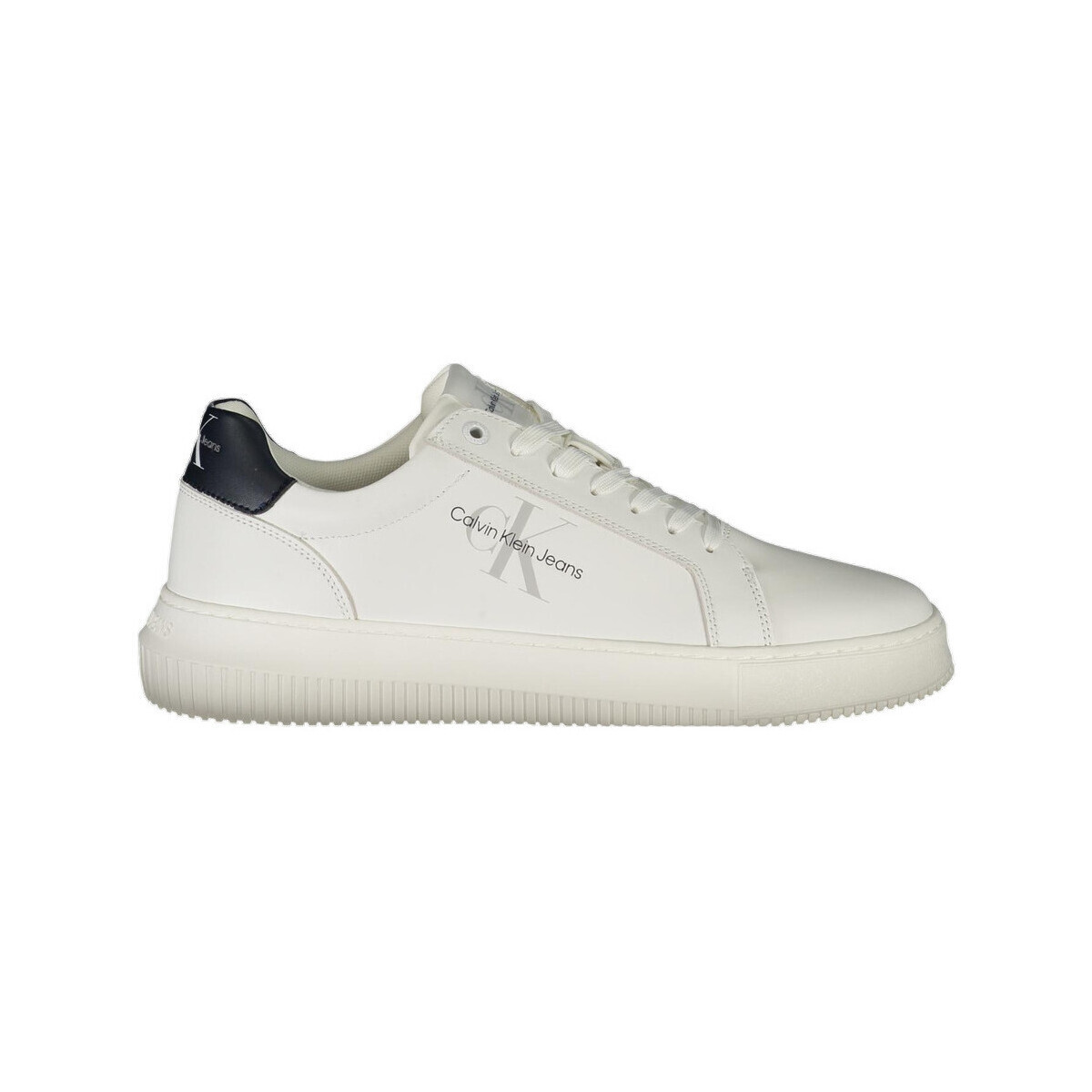 Calvin Klein Jeans  Baskets  cuir  Bílá