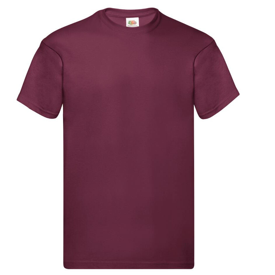 Triko pánské Fruit of the Loom Original T - vínové, S