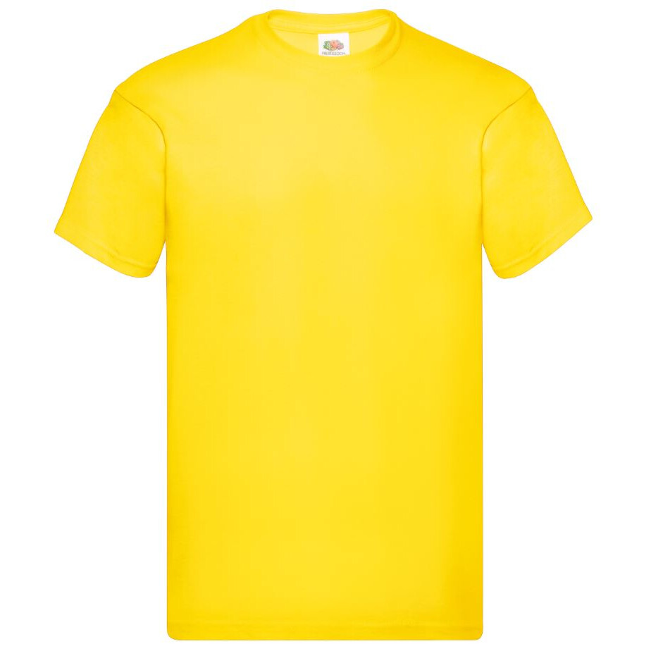 Triko pánské Fruit of the Loom Original T - žluté, S