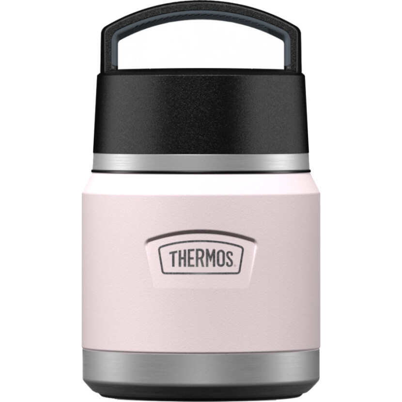 Dětská termoska na jídlo Thermos 355 ml s lžící - světle růžová-černá
