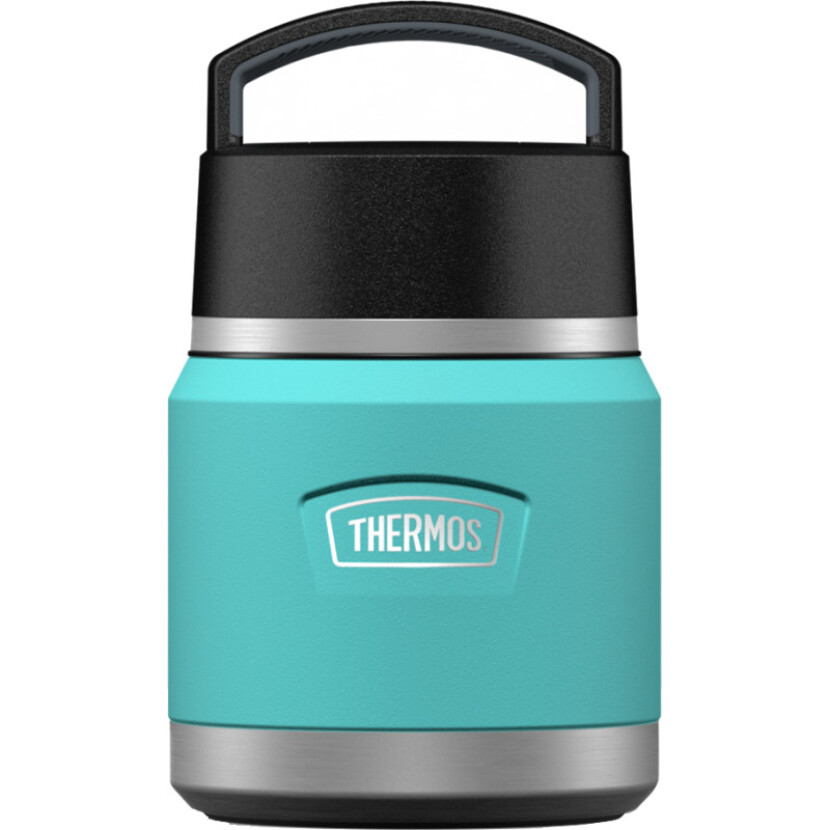 Dětská termoska na jídlo Thermos 355 ml s lžící - tyrkysová-černá