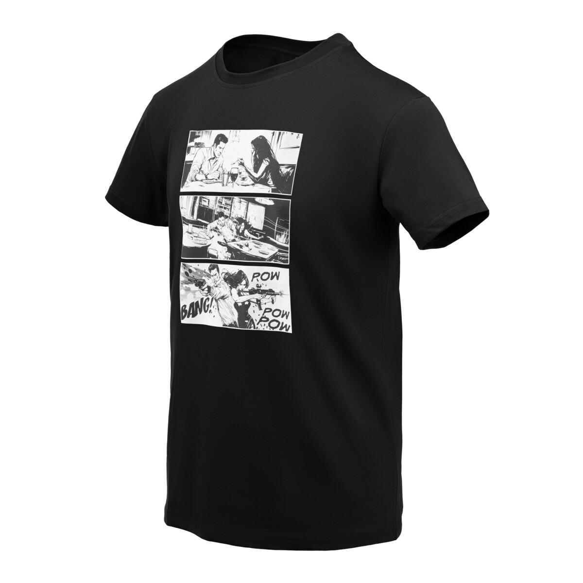 Tričko Helikon Combat Date - černé, XL