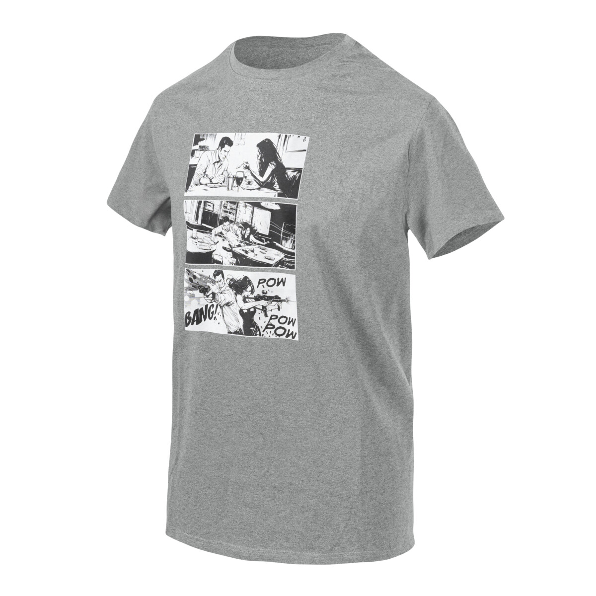 Tričko Helikon Combat Date - šedé, XL