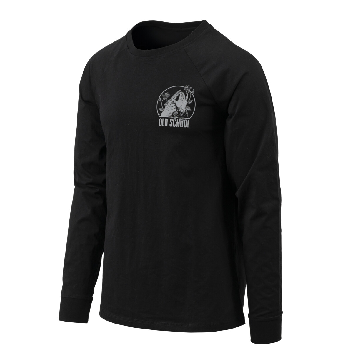 Tričko s dlouhým rukávem Helikon Old School - černé, XL