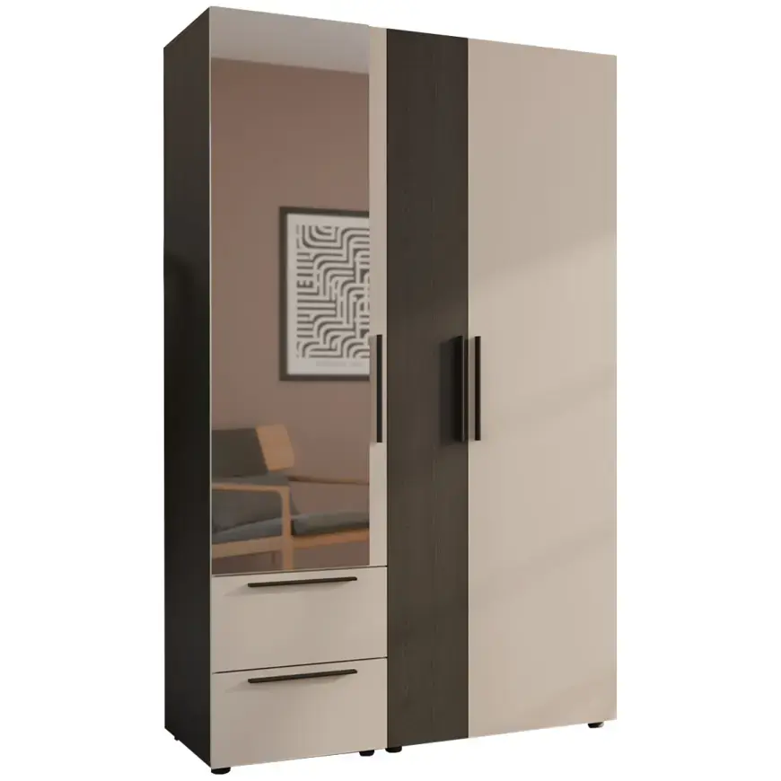 Šatní skříň Moduklix set 1 písková/Dub Cabezone