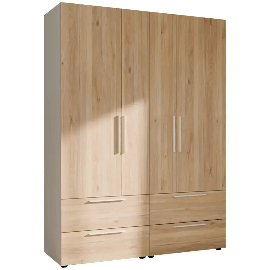 Šatní skříň Moduklix set 4 Dub Mauvella/bílý