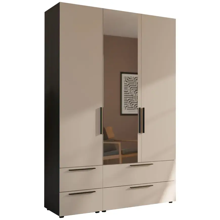 Šatní skříň Moduklix set 8 písková/Dub Cabezone