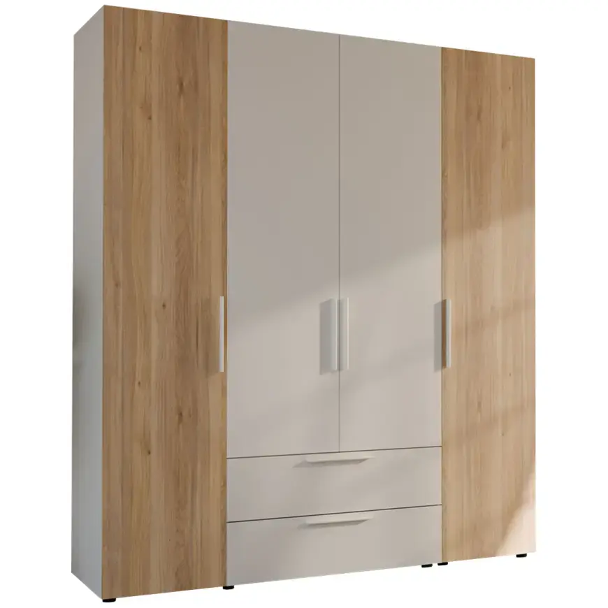 Šatní skříň Moduklix set 16 bílý/Dub Mauvella