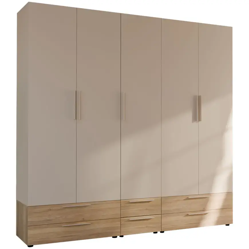 Šatní skříň Moduklix set 22 písková/Dub Mauvella