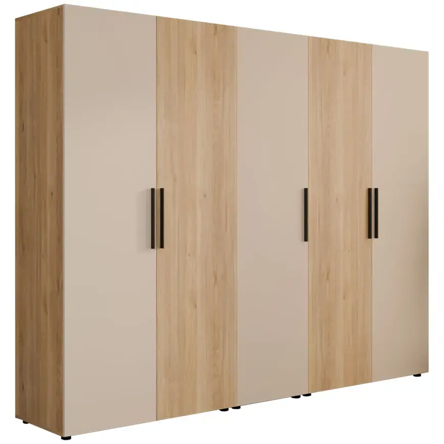 Šatní skříň Moduklix set 24 Dub Mauvella/písková