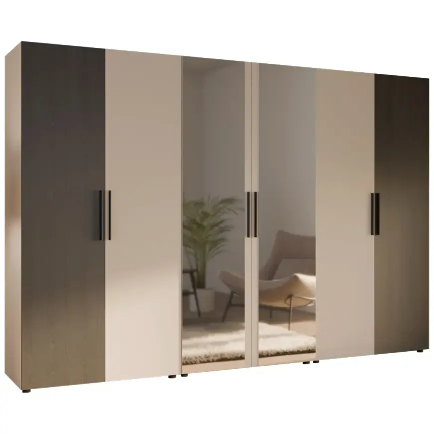 Šatní skříň Moduklix set 28 písková/Dub Cabezone