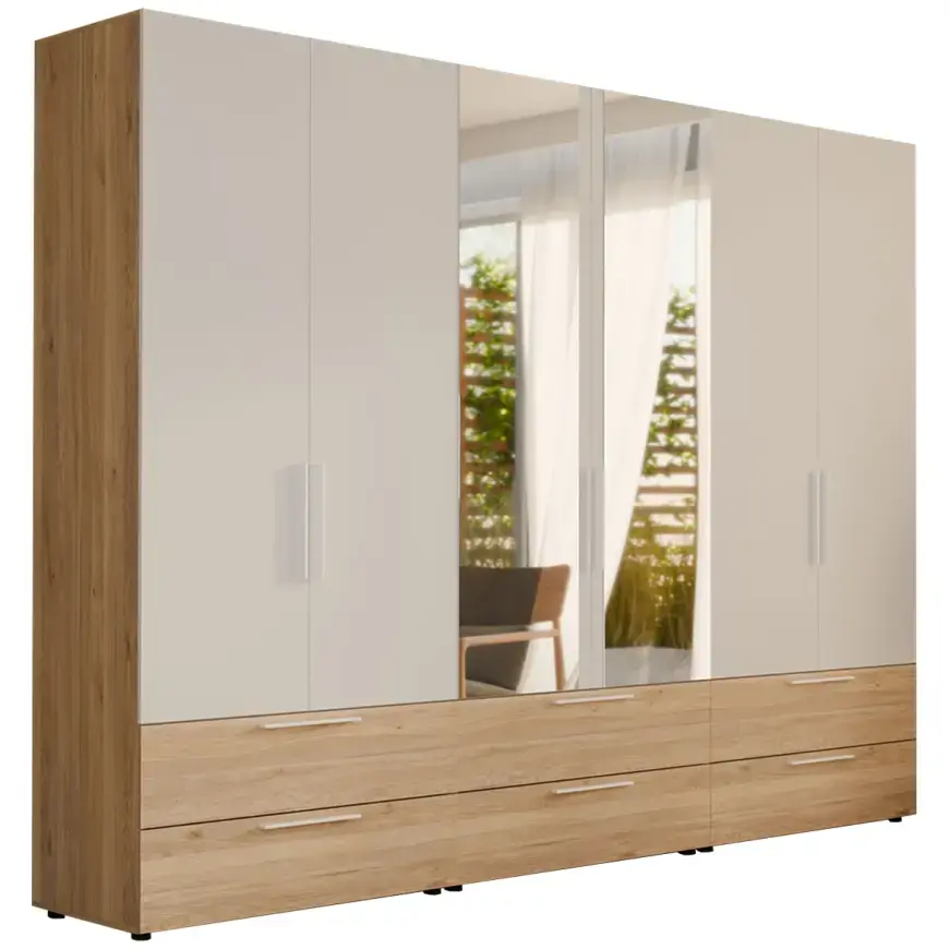 Šatní skříň Moduklix set 30 bílý/Dub Mauvella