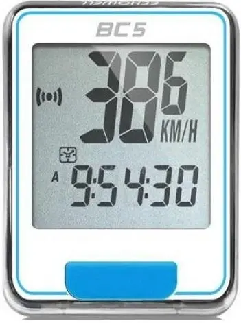 Echowell BC-5 5F bílo-modrý cyklocomputer