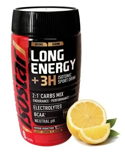 Isostar Long Energy+3H citronový isotonický nápoj v prášku