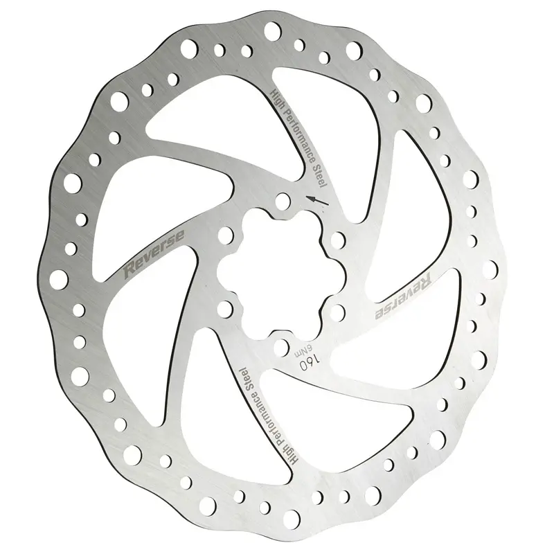 Reverse Brzdový kotouč 160 mm, 6 děr, Steel, stříbrný