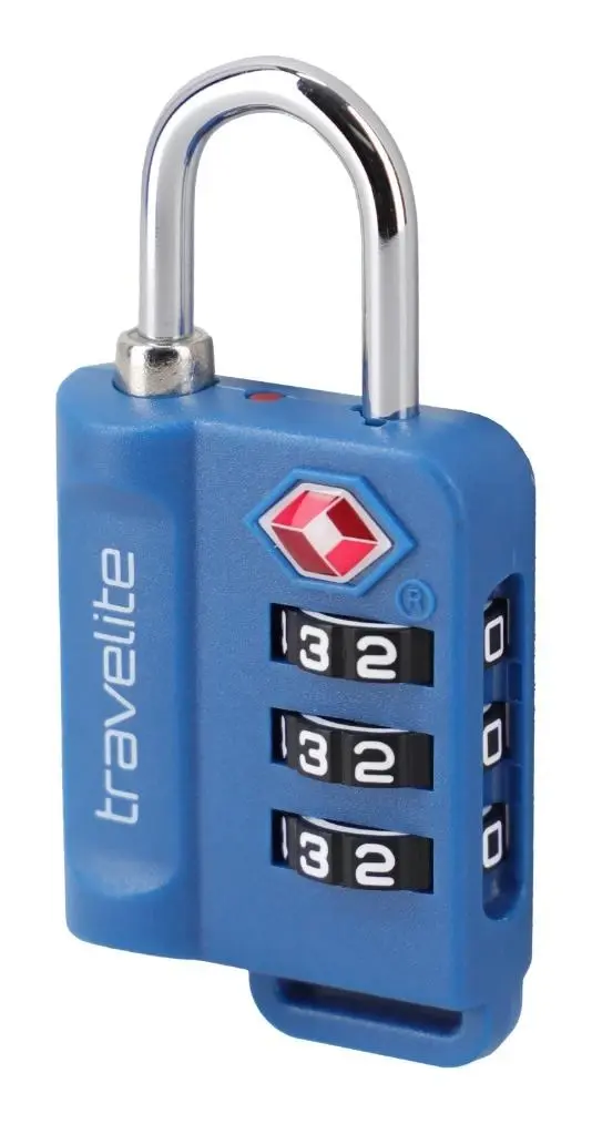 Travelite TSA Padlock modrý visací TSA zámek