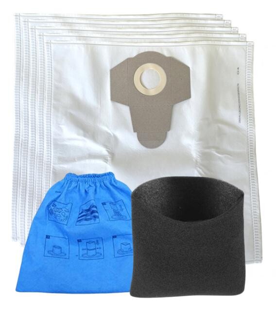 Filtry pro PARKSIDE PNTS (30250135 + 30250100) a sáčky textilní (41x40cm) sada 7ks