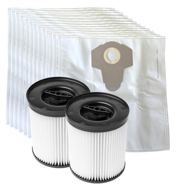 Filtry pro PARKSIDE PWD 30, PWD 25, PNTS 1400 H4 a sáčky textilní 41x40cm 2+12ks