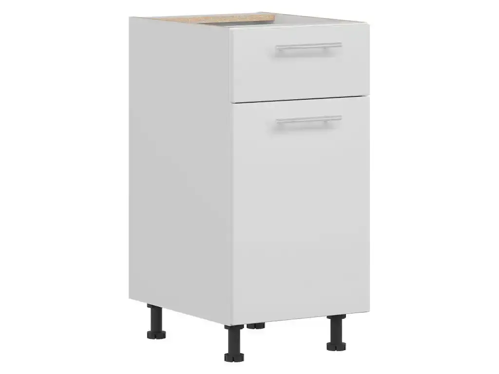 COLBY, dolní skříňka D40S1, bílý lesk