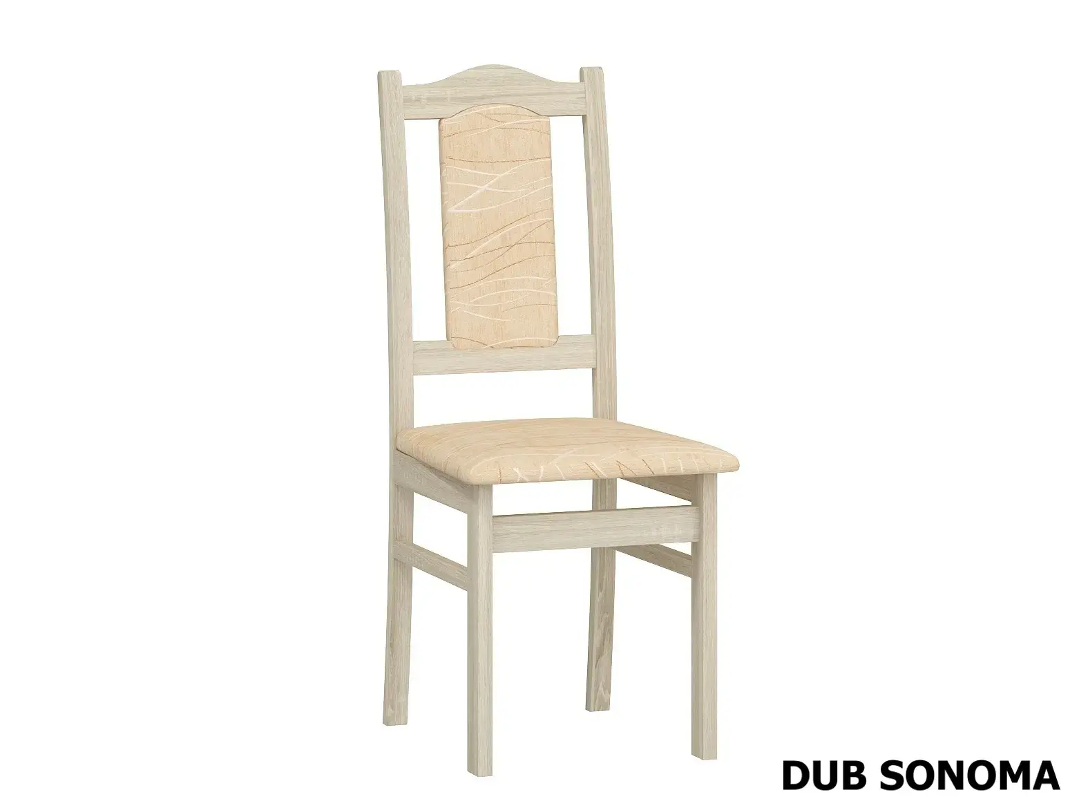 Jídelní židle BUREWALA, potah monaco, dub sonoma