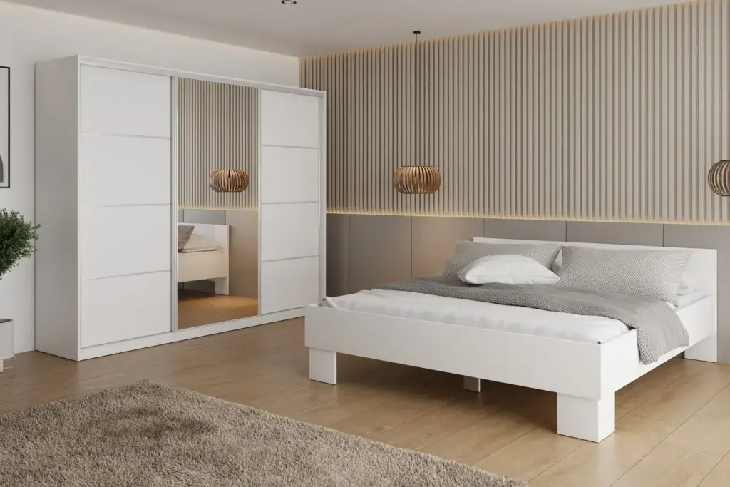 Ložnice NEJBY BARNABA 250, bílá DOPRODEJ