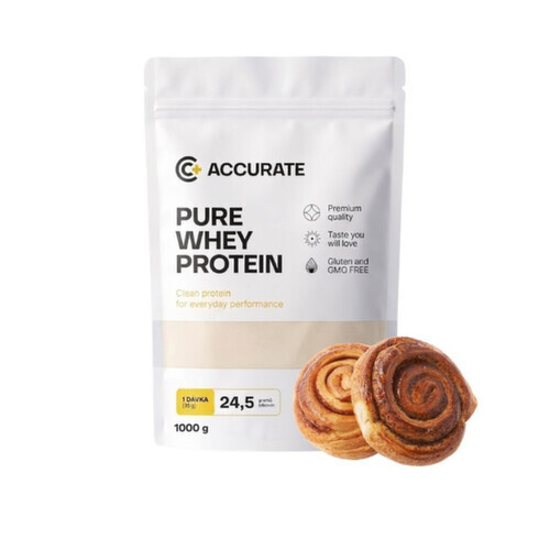 Accurate+ Pure Whey 1000 g cinnamon rolls
