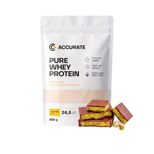Accurate+ Pure Whey dubai chocolate 500 g