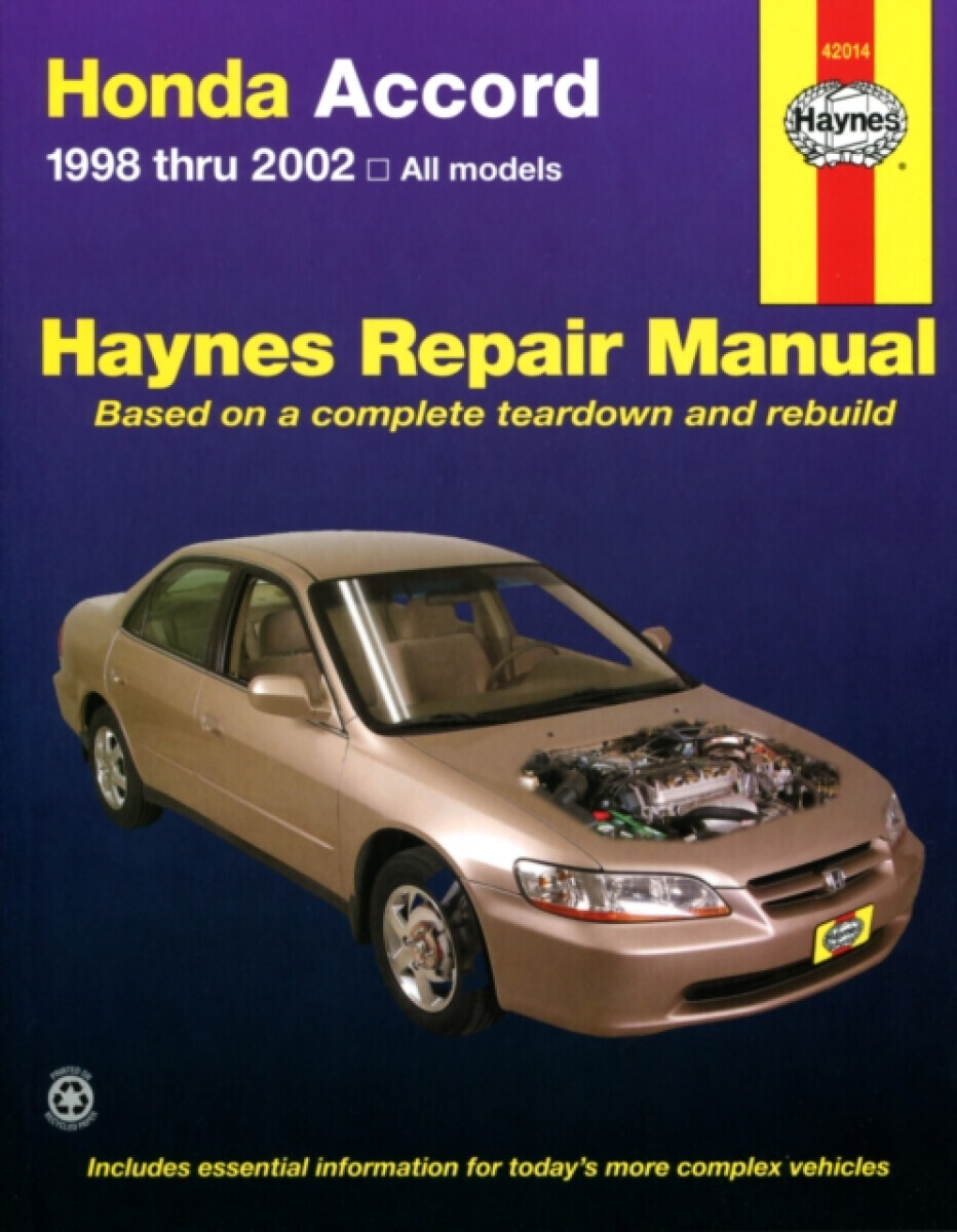 Honda Accord (1998-2002) Haynes Repair Manual (USA) - Haynes Publishing