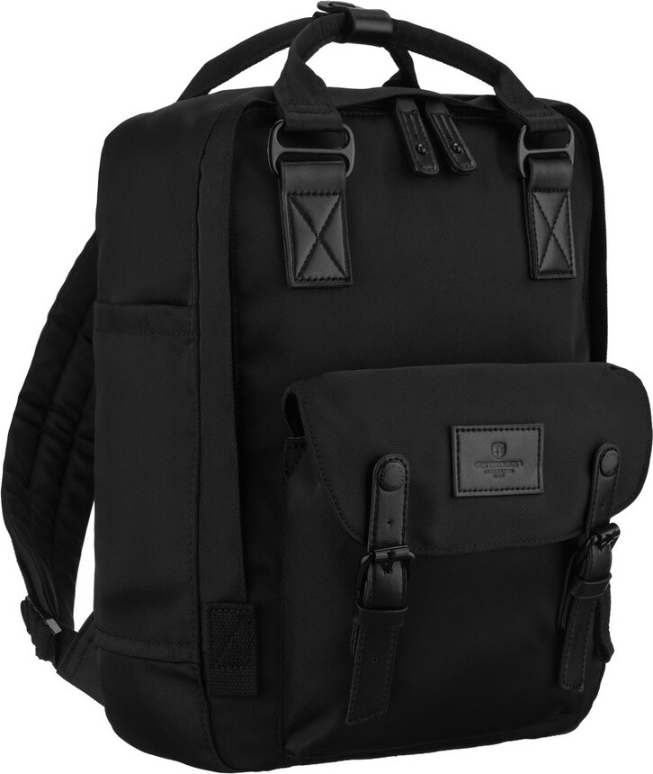 Dámský velký batoh Peterson s kapsou na notebook – černý Velikost: ONE SIZE