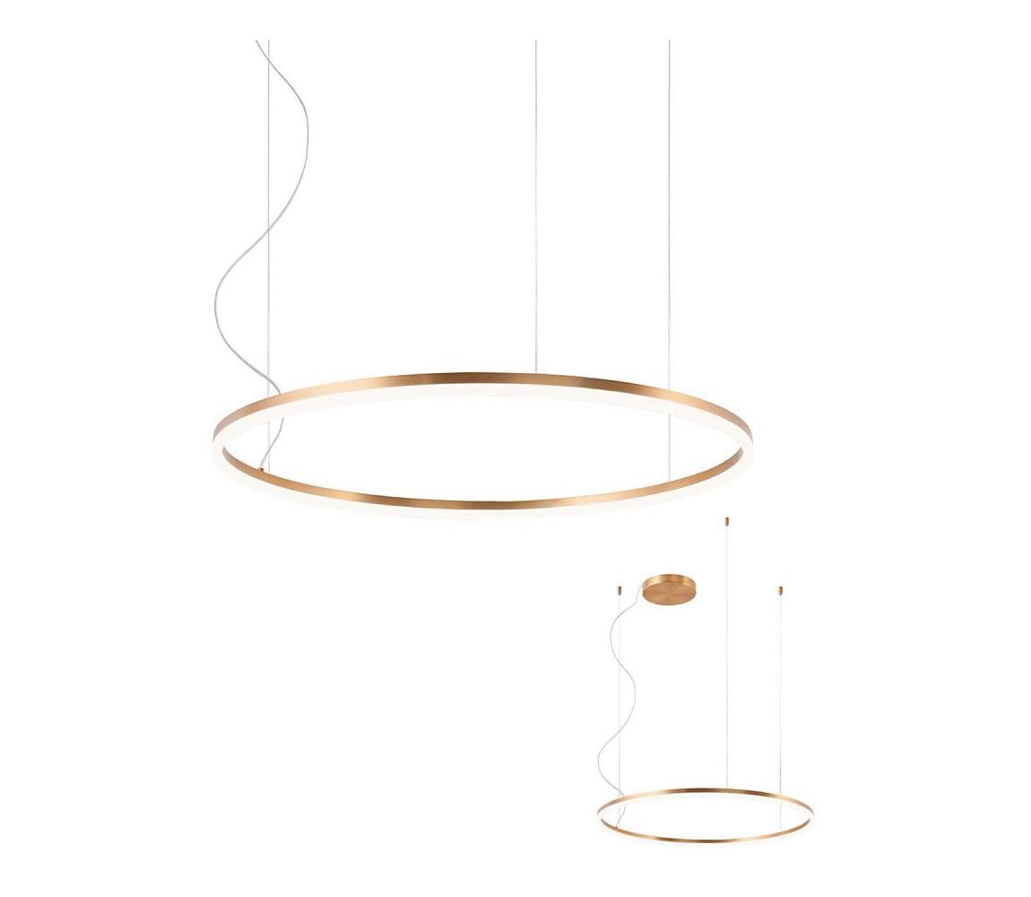 Redo 01-4877 -LED Stmívatelný lustr na lanku ORBIT LED/55W/230V 2700/3000K bronz 01-4877