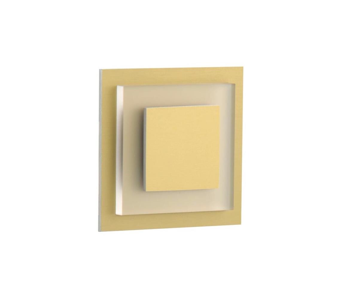 LDST SU-01-SZ-BC8 - LED schodišťové svítidlo SUNNY 8xLED/1,2W/230V zlatá 3500K SU-01-SZ-BC8