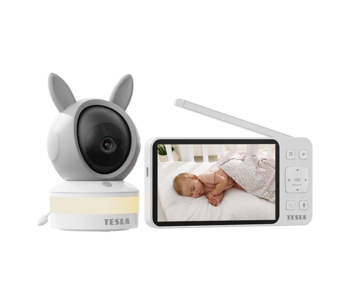 TESLA Electronics Bambino - Chytrá chůvička s mon. 4 MP 2560p 5V 5000 mAh Wi-Fi TBBWBM30