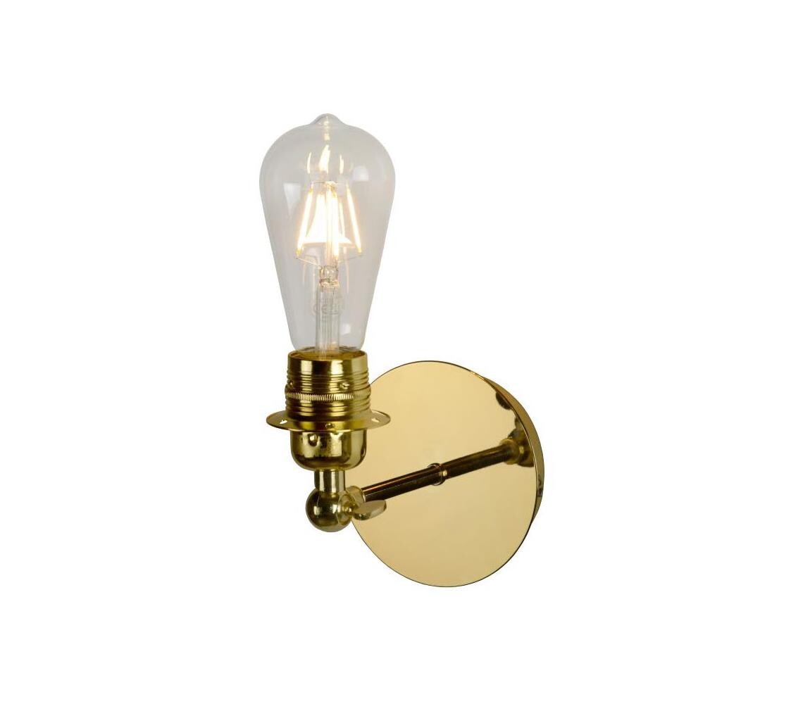 Lucide 08223/01/01 - LED nástěnné svítidlo RETRO 1xE27/5W/230V mosaz 08223/01/01