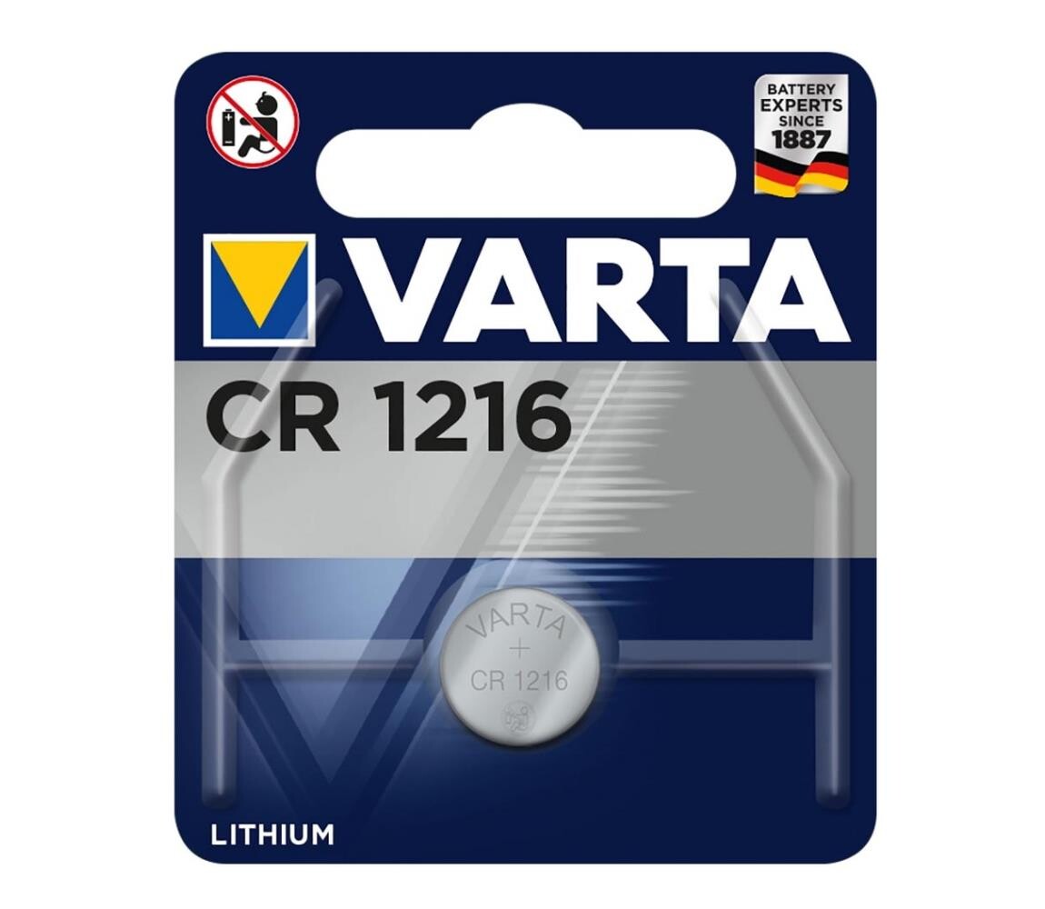 Varta 6216 - 1 ks Lithiová baterie CR1216 3V 6216101401