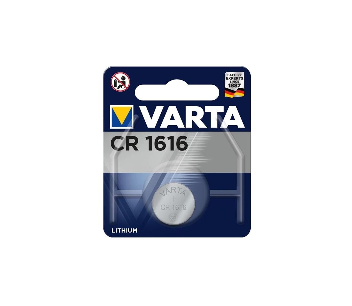 Varta 6616 - 1 ks Lithiová baterie CR1616 3V 6616101401
