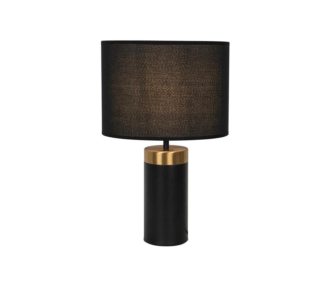 Viokef Lighting Stolní lampa LUCIANO 1xE27/40W/230V černá/zlatá 4279000