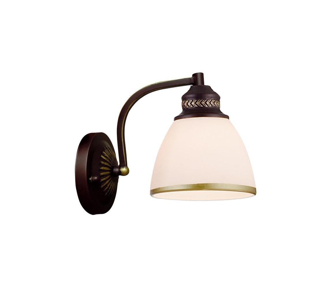 Viokef Lighting Nástěnná lampa CLAIR 1xE27/40W/230V hnědá/zlatá 4141500