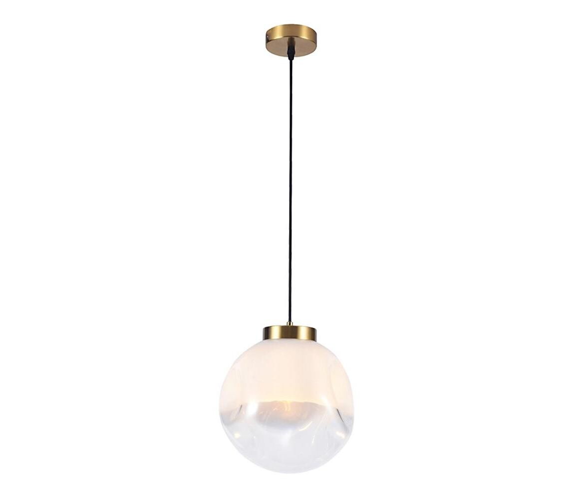 Viokef Lighting Lustr na lanku VANA 1xE27/40W/230V bílá/zlatá 4313600