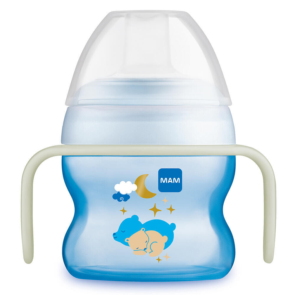 MAM HRNEK STARTER CUP NIGHT 150 ml, 4+ měsíce, medvěd