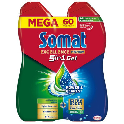 Somat Excellence Premium 5v1 gel do myčky duo 2 x 540 ml